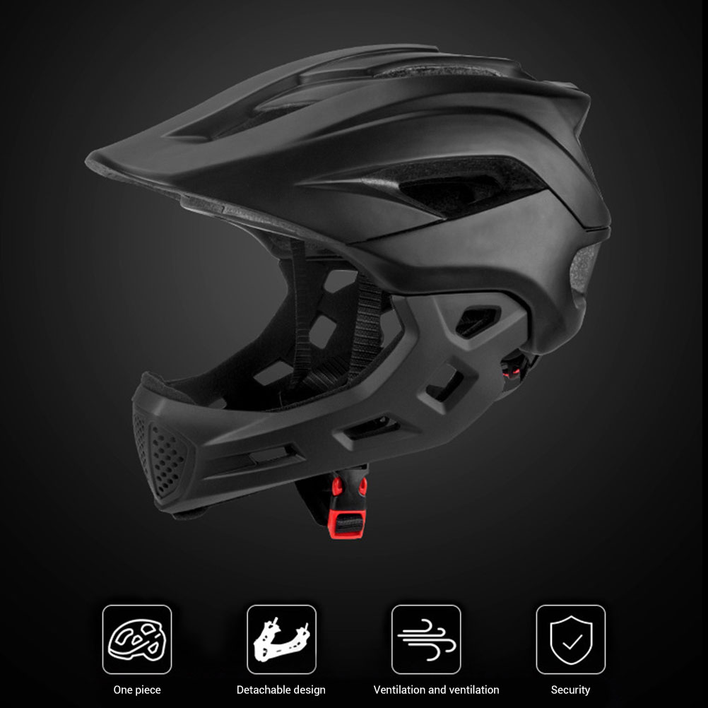 2 in 1 Kids Full Face Bike Hel - Mountain Biking Helmet Full Face のレビューと価格