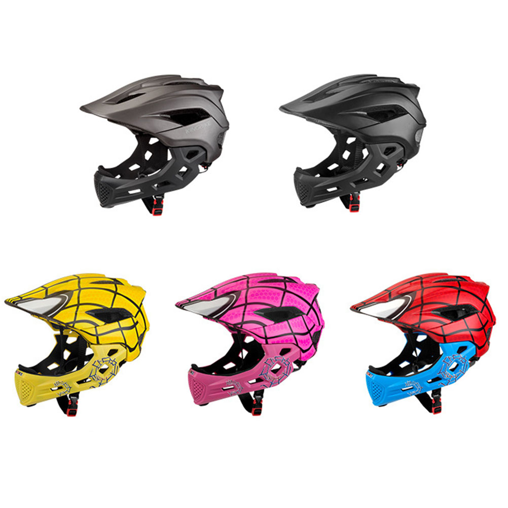 2 in 1 Kids Full Face Bike Hel - Mountain Biking Helmet Full Face のレビューと価格