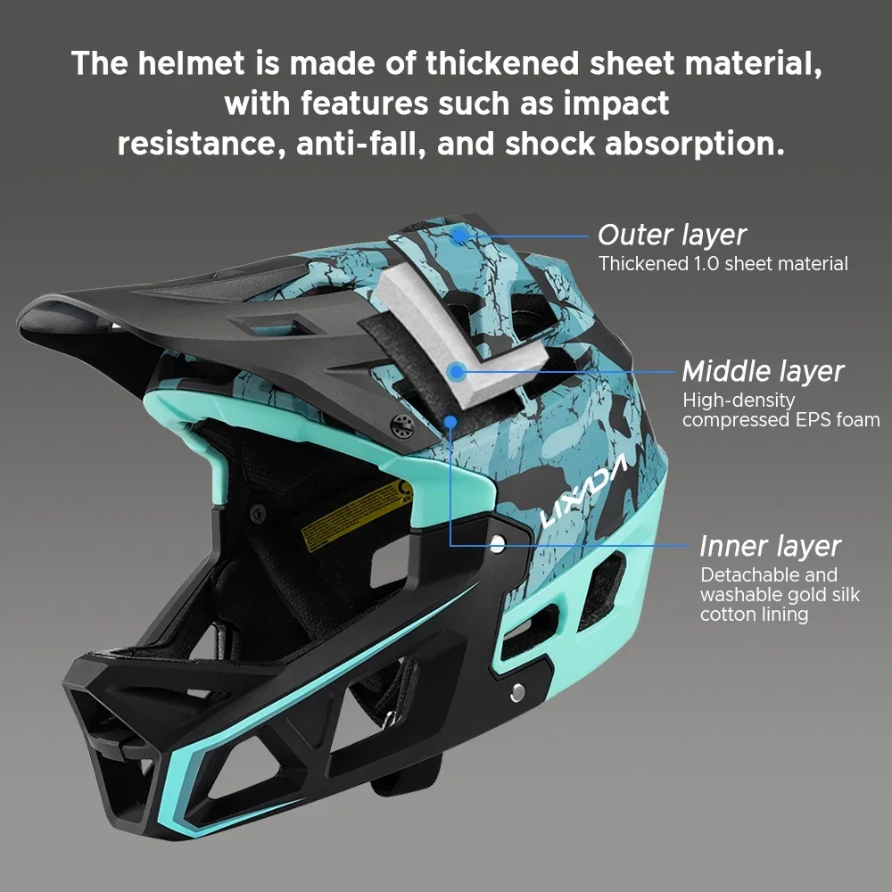 Mountain Bike Safety Cycling G - Mountain Biking Helmet Full Face のレビューと価格
