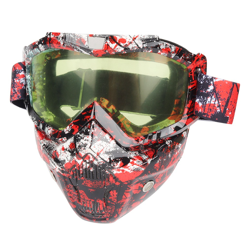 Motorcycle goggles, masks, off - Mountain Biking Helmet Full Face のレビューと価格