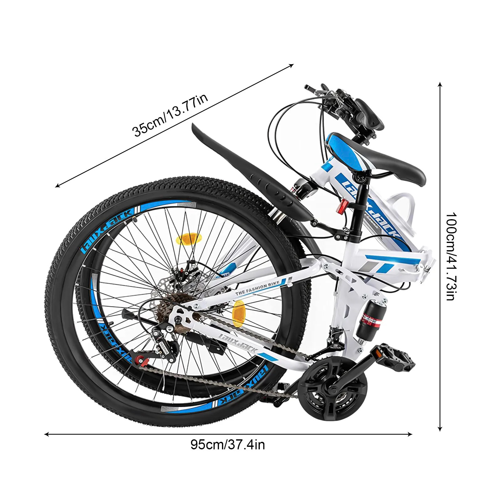 21-Speed 26 Inch Folding Mount - Mountain Biking For Fitness のレビューと価格
