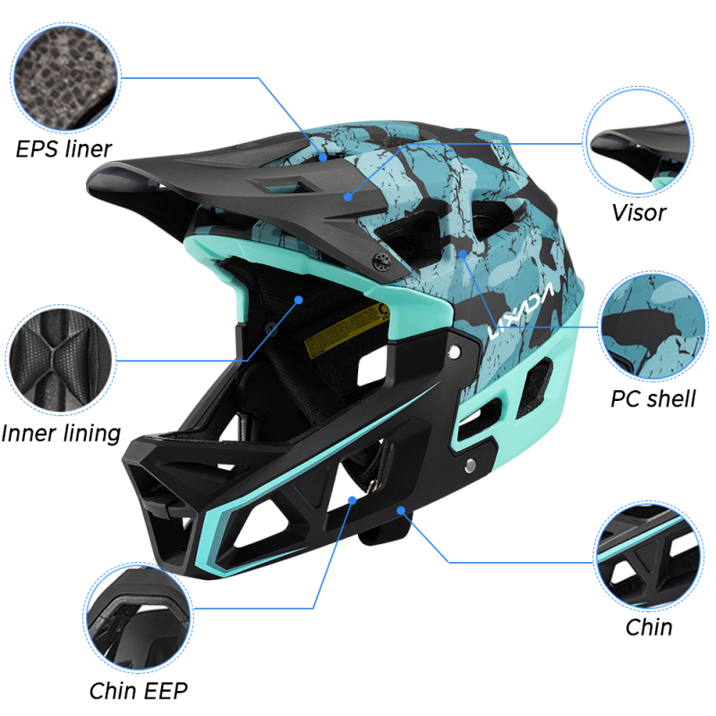 Full Face Mountain Bike Helmet - Mountain Biking Helmet Full Face のレビューと価格