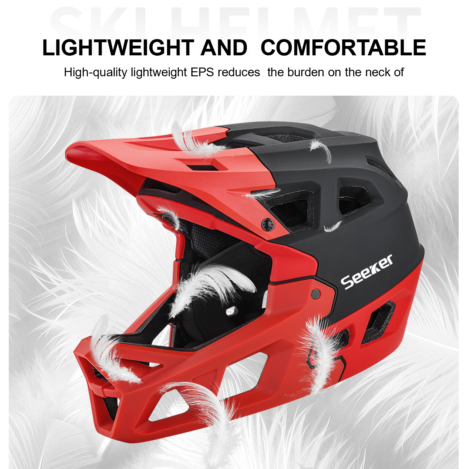 Seeker bicycle off-road full-f - Mountain Biking Helmet Full Face のレビューと価格