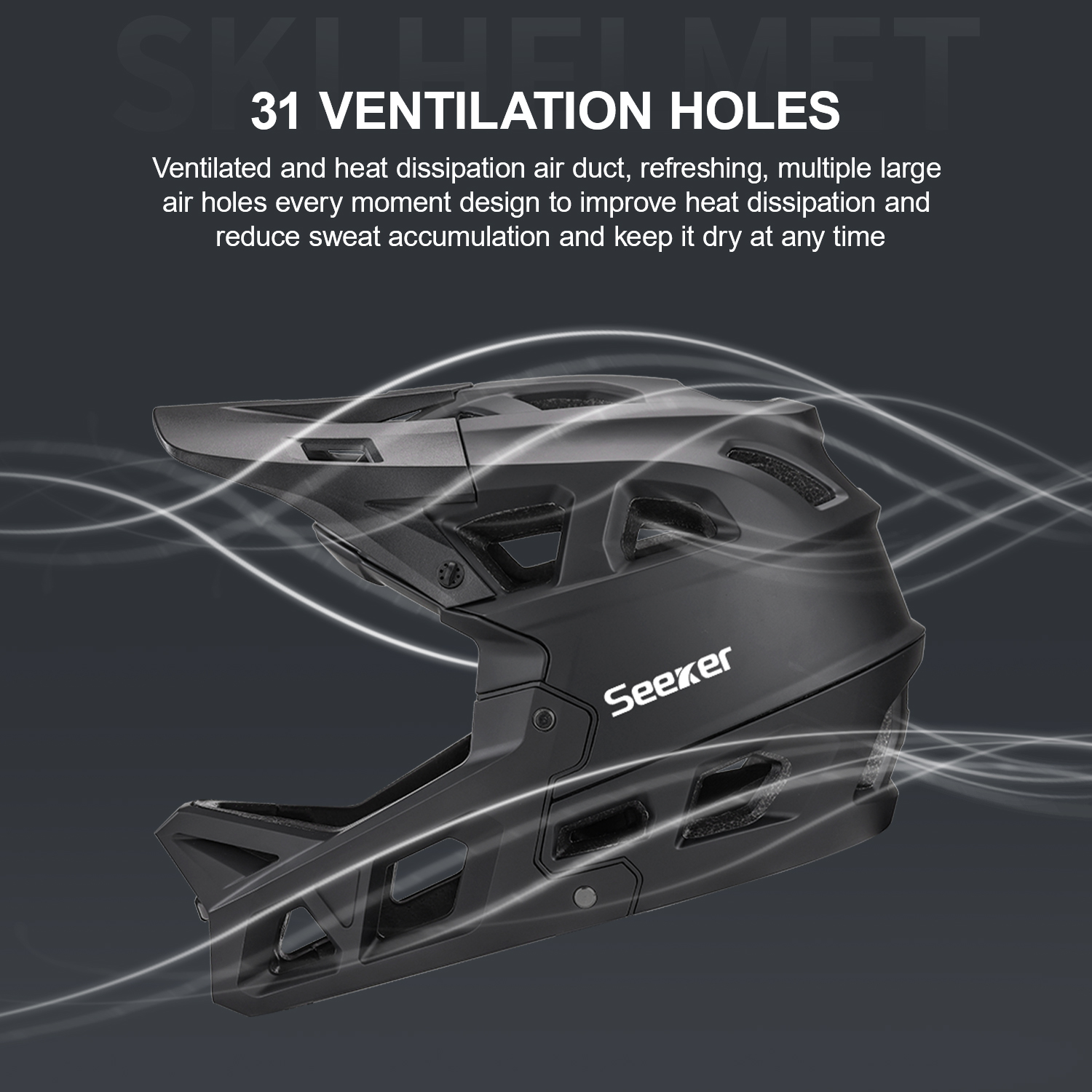 Seeker bicycle off-road full-f - Mountain Biking Helmet Full Face のレビューと価格