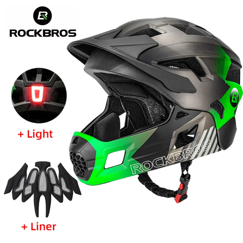 ROCKBROS Kids Detachable Full  - Mountain Biking Helmet Full Face のレビューと価格