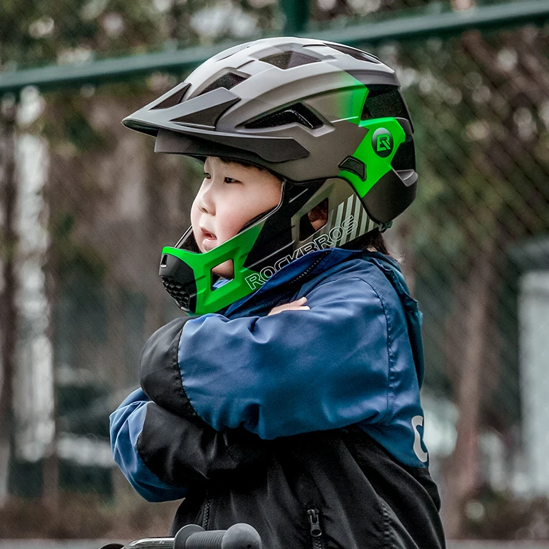ROCKBROS Kids Detachable Full  - Mountain Biking Helmet Full Face のレビューと価格