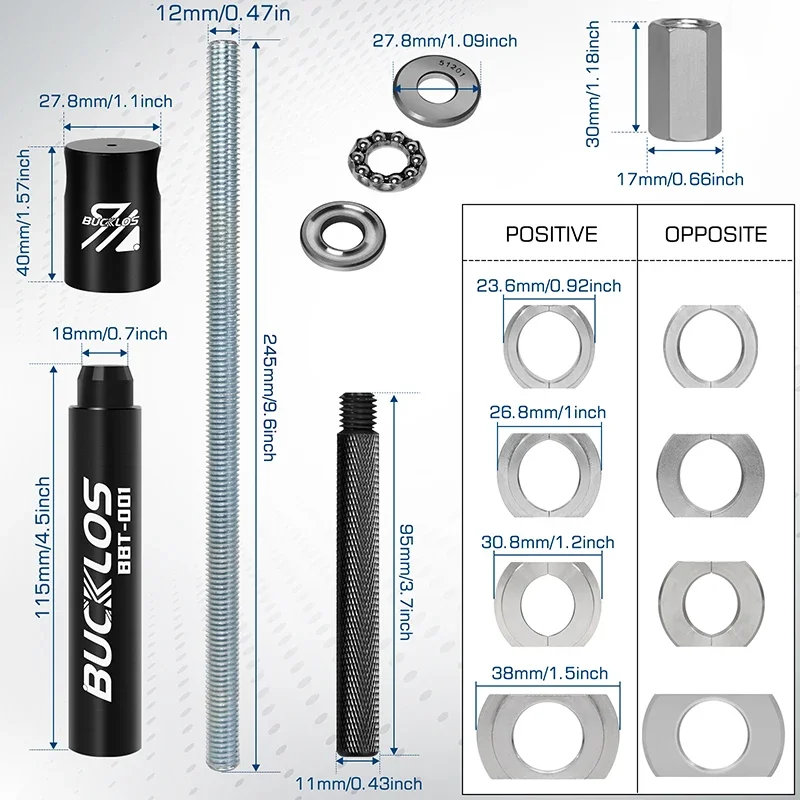 BUCKLOS Bicycle Bottom Bracket - Bottom Bracket Press のレビューと価格