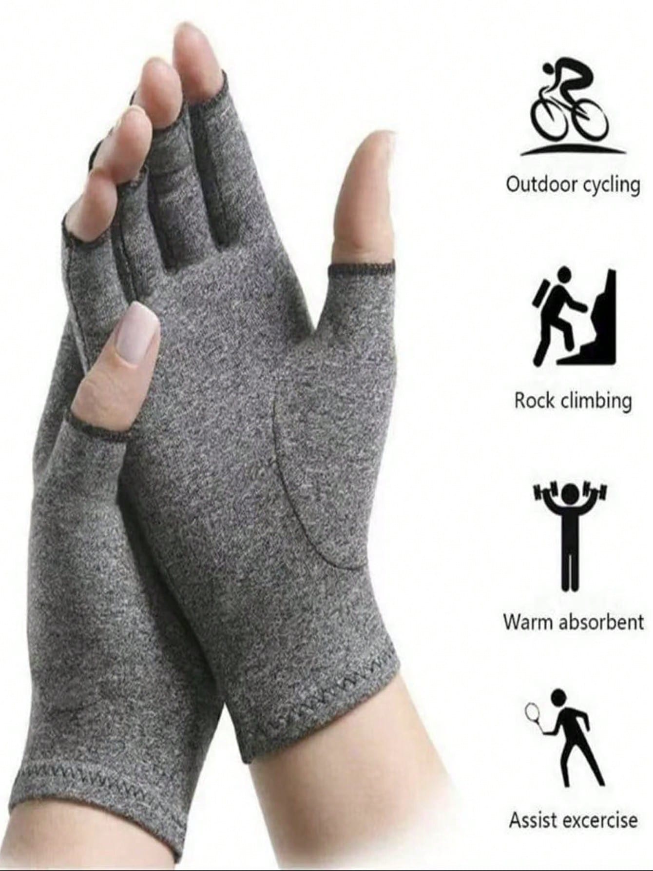 2 Pairs Sports Gloves, Dumbbel - Mountain Biking For Fitness のレビューと価格