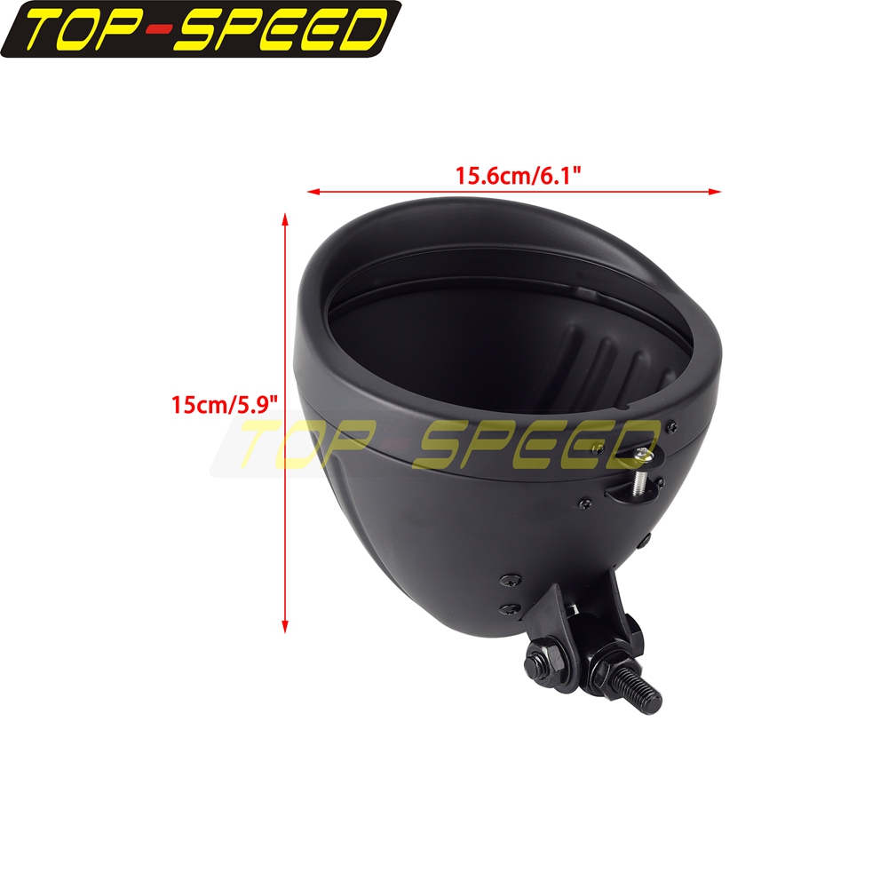 Black/Chrome Motorcycle Headla - Mountain Biking Denver のレビューと価格