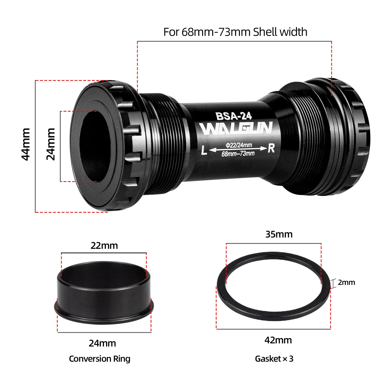 BSA Threaded Bike Bottom Brack - Bottom Bracket Press のレビューと価格
