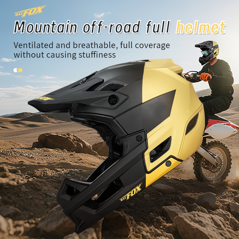BATFOX Full Face Bike Helmet M - Mountain Biking Helmet Full Face のレビューと価格